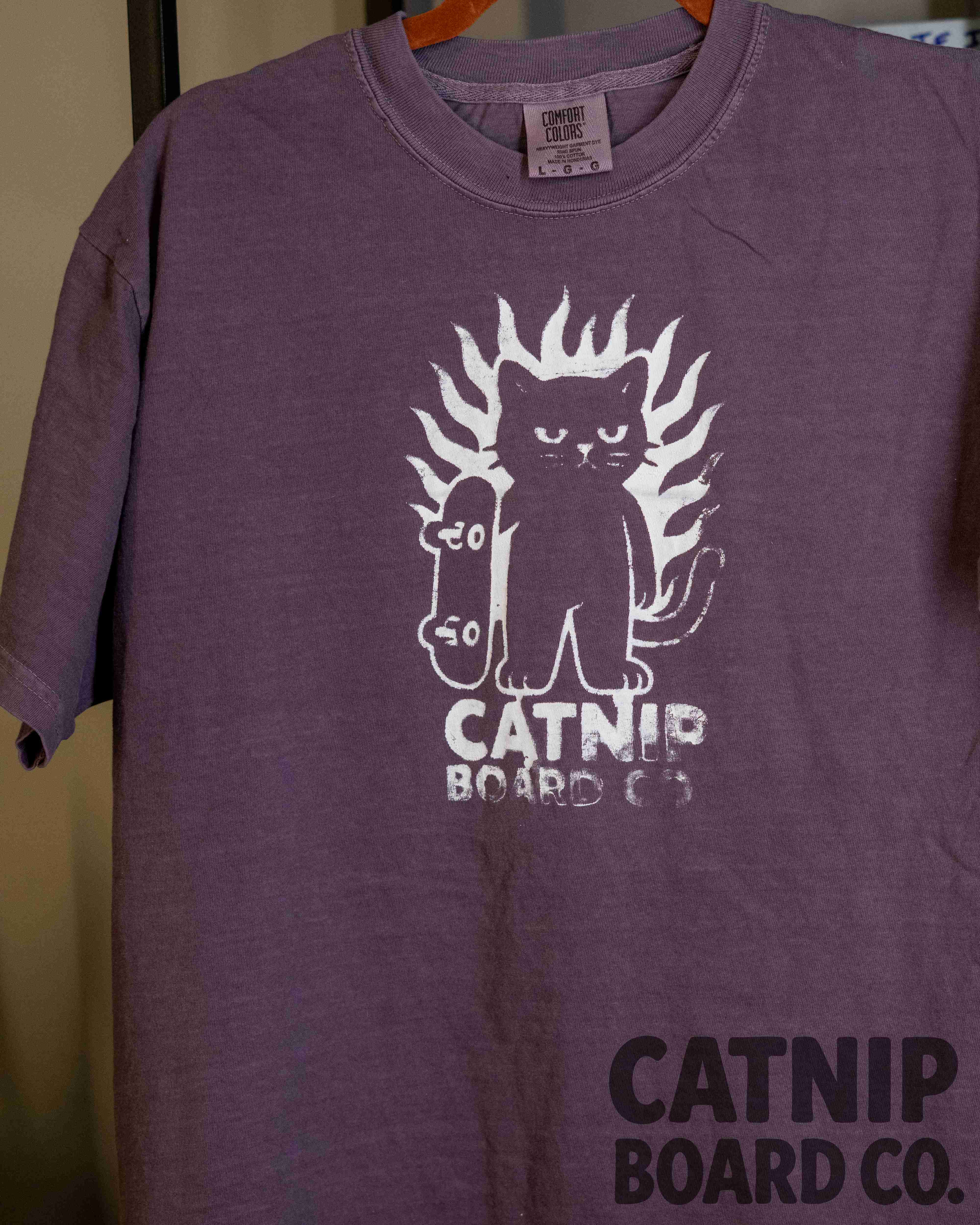 Catnip Cat Logo Tee - Purple