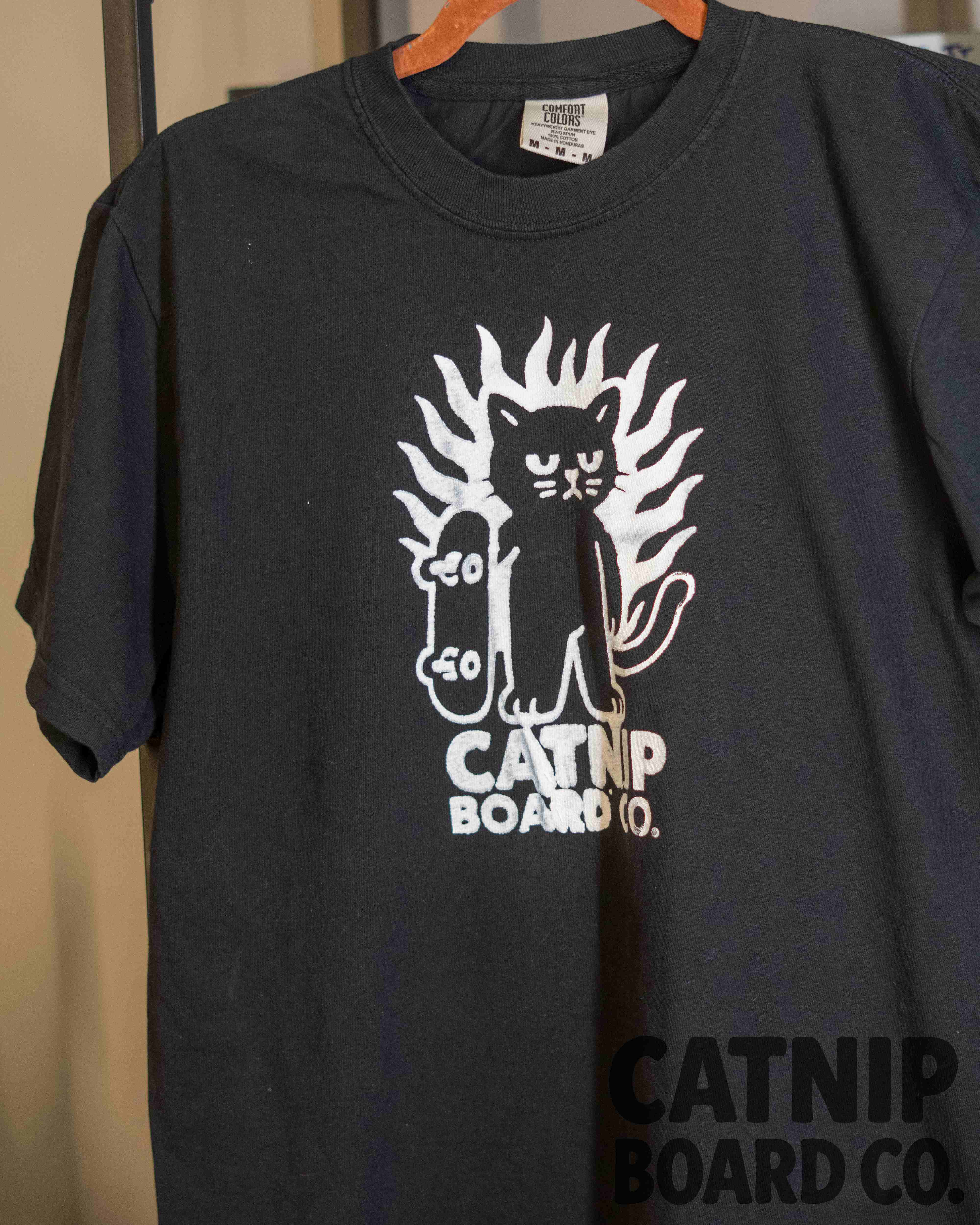 Catnip Cat Logo Tee - Black